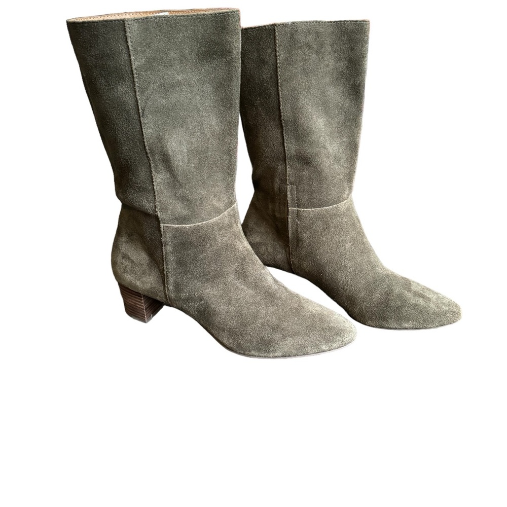 Lucky Brand suede midi boots